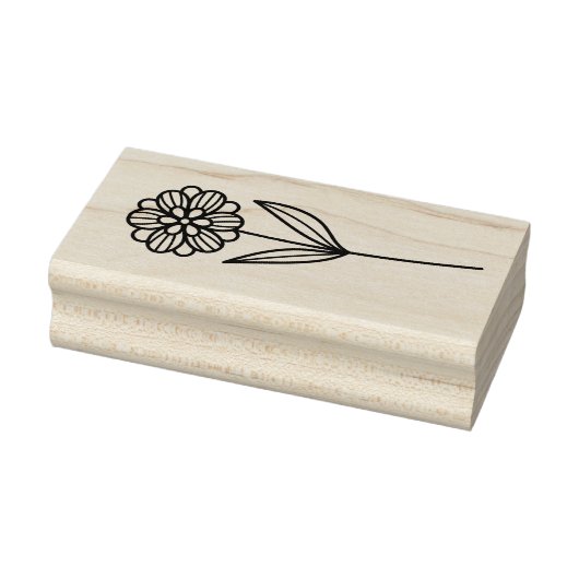 手描きの八重の花をカスタマイズ ラバースタンプ (スタンプ)