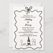 手描きの前夜の食事会    招待状 (裏面)