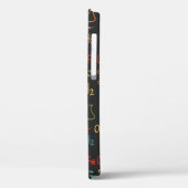 手描きの化学を黒地に。ヴィンテージs Case-Mate iPhoneケース (裏面 / 左)