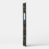 手描きの化学を黒地に。ヴィンテージs Case-Mate iPhoneケース (裏面 / 右)