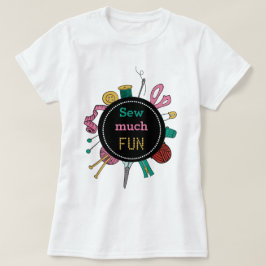 手描きの可愛いミシンと手芸道具Tシャツ Tシャツ