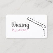 手描きの名刺をろう引き 名刺 (正面)