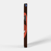 手描きの唇: かわいい口のパターン iPhoneケース (右側面)