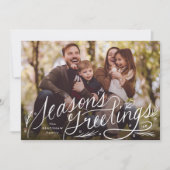 手描きの季節の挨拶写真 シーズンカード (正面)