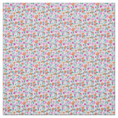 手描きの小さな花柄パターン ファブリック (見本)