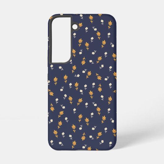 手描きの小さな花  SAMSUNG GALAXYケース (裏面)