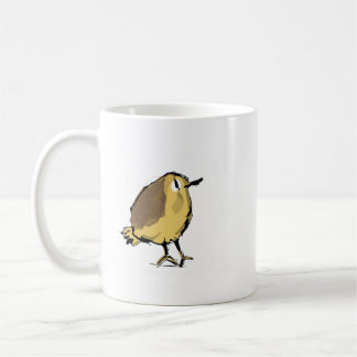 手描きの小鳥の陶磁器コーヒーマグ コーヒーマグカップ