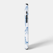 手描きの山の風景パターン iPhoneケース (左側面)