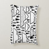 手描きの山並み。山のコレクション アクセントクッション (裏面(縦))