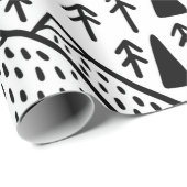 手描きの山並み。山のコレクション ラッピングペーパー (ロールコーナー)