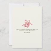 手描きの幻想的なクリスマスホリデーパーティー 招待状 (裏面)