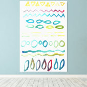 手描きの形 キャンバスプリント (インサイチュ (ウッドフロア))