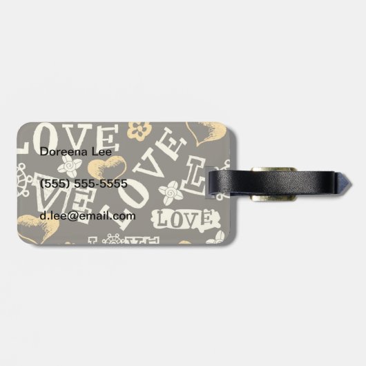 手描きの恋文 ラゲッジタグ (裏面横)