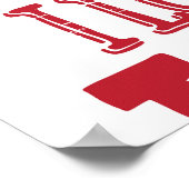 手描きの愛のドードル、パタ魅力的ーン。 ポスター (角)