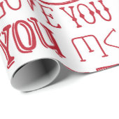 手描きの愛のドードル  ラッピングペーパー (ロールコーナー)