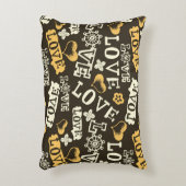 手描きの愛パターン アクセントクッション (正面(垂直))