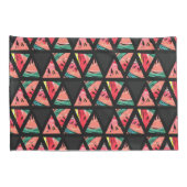 手描きの抽象的なスイカパターン 枕カバー (裏面-右)