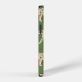 手描きの抽象的なヒョウ+チーター+動物の肌 iPhoneケース (右側面)