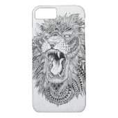 手描きの抽象的なライオンのベクトルイラストレーション Case-Mate iPhoneケース (裏面)