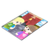 手描きの新学期ノートブック ノートブック (左側)