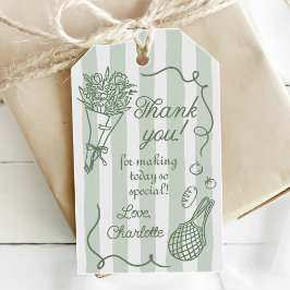 手描きの新鮮な市場から直接 ブライダルシャワー ギフトタグ