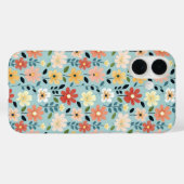 手描きの明るい野の花の草原 Case-Mate iPhoneケース (裏面 (横))