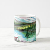 手描きの春の風景 - 24531 コーヒーマグカップ (正面右)