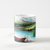 手描きの春の風景 - 24531 コーヒーマグカップ (中央)