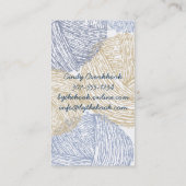 手描きの曖昧なヤーンの球のかぎ針編みホック 名刺 (裏面)