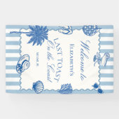 手描きの最後の海岸の乾杯 バチェロレッテ 横断幕 (横)