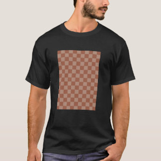 手描きの月のチェック粘土グラフィックと私 Tシャツ