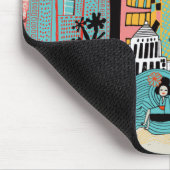 手描きの東京日本 マウスパッド (コーナー)