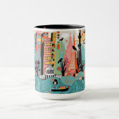 手描きの東京日本 マグカップ (中央)