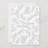 手描きの枝のベビーシャワー招待状 招待状 (裏面)