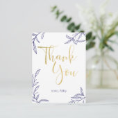 手描きの枝 感謝を込めて ポストカード (スタンド正面)