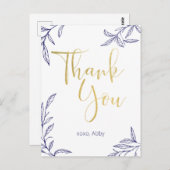 手描きの枝 感謝を込めて ポストカード (正面/裏面)