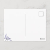 手描きの枝 感謝を込めて ポストカード (裏面)