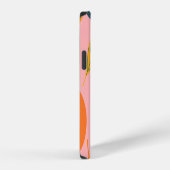 手描きの柑橘類、シームレスなみかん模様。 iPhoneケース (右側面)