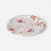 手描きの桜のイラスト ペーパープレート (アングル)