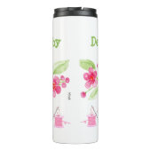 手描きの桜の花のニードルポイントおばあちゃん タンブラー (裏面)