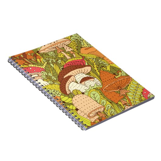 手描きの森の違う模様 ノートブック (右側)