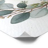 手描きの植物画 ポスター (角)