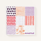 手描きの模様 ノートブック (正面)