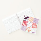 手描きの模様 ノートブック (内部)