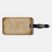 手描きの正方形およびコンパス ラゲッジタグ (裏面横)