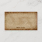 手描きの正方形&コンパスパーチメント 名刺 (裏面)