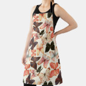 手描きの水彩シームレスな模様（色付き） エプロン (インサイチュ)