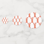 手描きの水彩タカアシガニ メインキャッチ ブライダルシャワー コンフェッティ (正面)