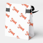 手描きの水彩タカアシガニ メインキャッチ ブライダルシャワー フェイバーボックス (裏面サイド)