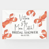 手描きの水彩タカアシガニ メインキャッチ ブライダルシャワー 横断幕 (横)